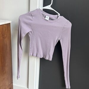 Aritzia TNA Lavender Long Sleeve Top